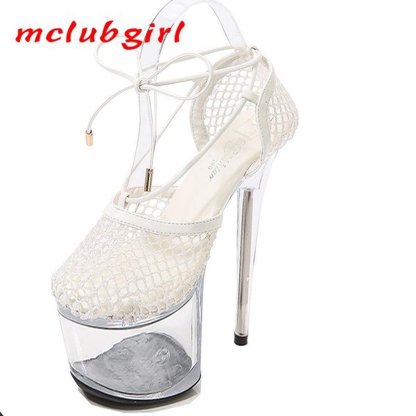 sandals mclubgirl 17 cm 20 women crystal platform shoes cross strap fishnet cloth stiletto heel nightclub lfd, Black
sandals mclubgirl 17 cm 20 women crystal platform shoes cross strap fishnet cloth stiletto heel nightclub lfd, Black
