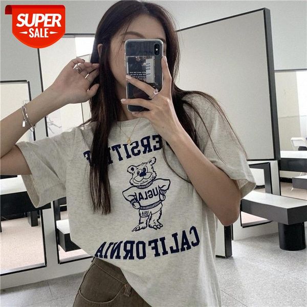 install new bear print gray harajuku style short-sleeved t-shirt women's trendy net celebrity design #ox6k, White
install new bear print gray harajuku style short-sleeved t-shirt women's trendy net celebrity design #ox6k, White
