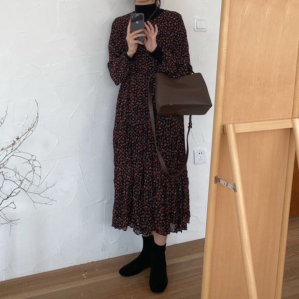 dresses plus veet warm pleated chiffon women long sleeve sweet girl high waist es elegant floral vestidos, Black;gray
dresses plus veet warm pleated chiffon women long sleeve sweet girl high waist es elegant floral vestidos, Black;gray