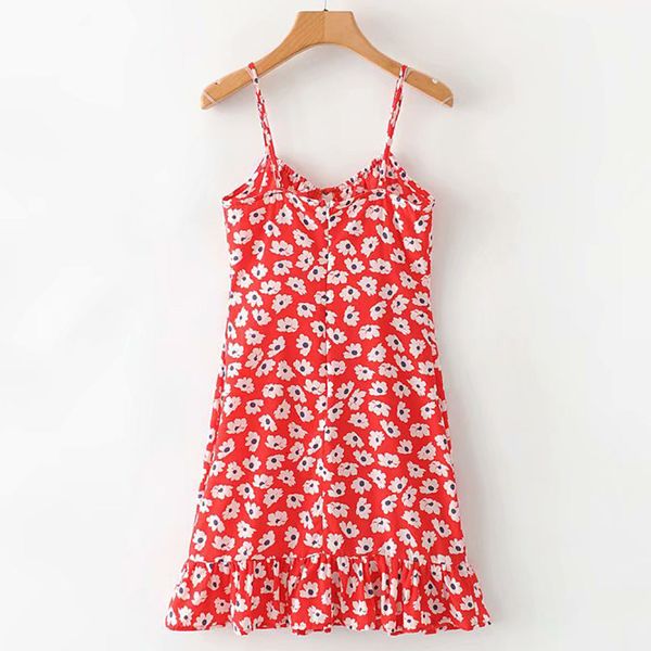 dresses red sleeveless sweet beach holiday women's summer new fashion hundred print harajuku slim ruffle chic female dress, Black;gray
dresses red sleeveless sweet beach holiday women's summer new fashion hundred print harajuku slim ruffle chic female dress, Black;gray