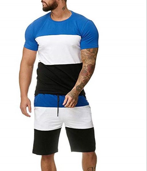 men's t-shirts summer round neck striped short sleeve shorts sports casual contrast color suit 2021, White;black
men's t-shirts summer round neck striped short sleeve shorts sports casual contrast color suit 2021, White;black