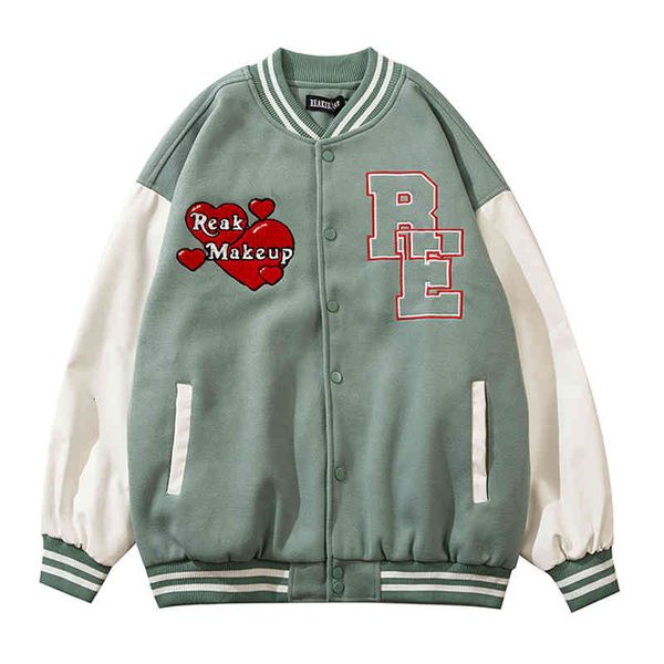 men's jackts jaquta masculina d alta rua harajuku, casaco bisbol com bordado ltras, moda casual tamanho gran, fminina 88w3, Black;brown
men's jackts jaquta masculina d alta rua harajuku, casaco bisbol com bordado ltras, moda casual tamanho gran, fminina 88w3, Black;brown