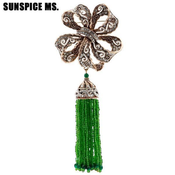 pins, brooches sunspice ms brand design vintage turkish women bead tassels bowknot brooch antique gold color crystal corsage ethinic jewelry, Gray
pins, brooches sunspice ms brand design vintage turkish women bead tassels bowknot brooch antique gold color crystal corsage ethinic jewelry, Gray