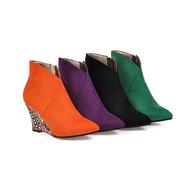 boots 2021 winter women pointed tip toe slip on casual wedge shoes high heels rome ankle size 34-43 mujer, Black
boots 2021 winter women pointed tip toe slip on casual wedge shoes high heels rome ankle size 34-43 mujer, Black