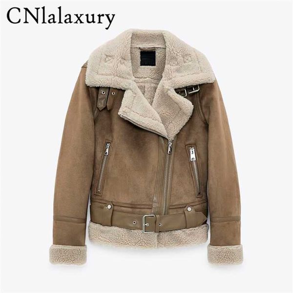 winter streetwear women suede jacket coat thick warm faux lamb leather jackets female loose motorcycle outwear 211215, Black
winter streetwear women suede jacket coat thick warm faux lamb leather jackets female loose motorcycle outwear 211215, Black
