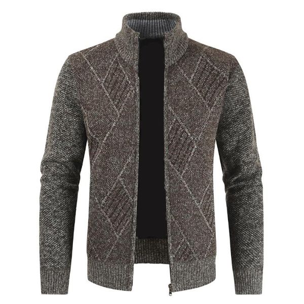 men's jackets men clothing casual stand collar striped slim knit cardigan ropa para hombre male geometric pattern sweater coat, Black;brown
men's jackets men clothing casual stand collar striped slim knit cardigan ropa para hombre male geometric pattern sweater coat, Black;brown
