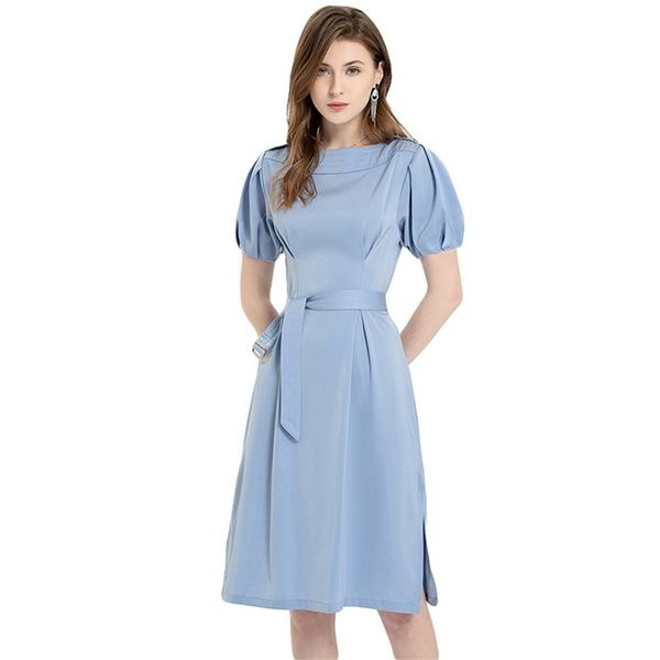 summer office lady chic dress women casual a-line solid female short sleeve split vestidos 210520, Black;gray
summer office lady chic dress women casual a-line solid female short sleeve split vestidos 210520, Black;gray