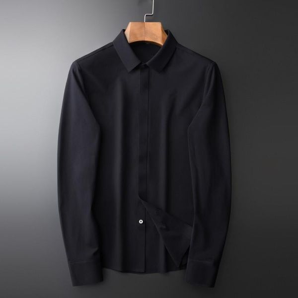 men's casual shirts classic black mens long sleeve solid color party man 4xl fashion slim fit, White;black
men's casual shirts classic black mens long sleeve solid color party man 4xl fashion slim fit, White;black