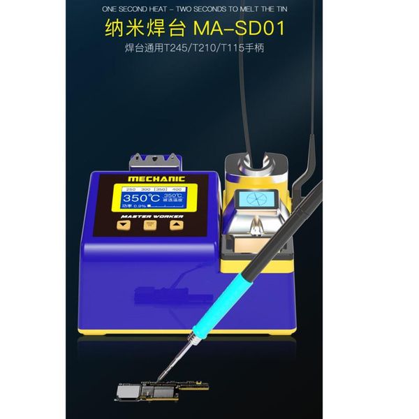 power tool sets mechanic ma-sd01 nano solder station 130w 1s fast heat weld platform for t245 t210 t115 handle iron tips
power tool sets mechanic ma-sd01 nano solder station 130w 1s fast heat weld platform for t245 t210 t115 handle iron tips