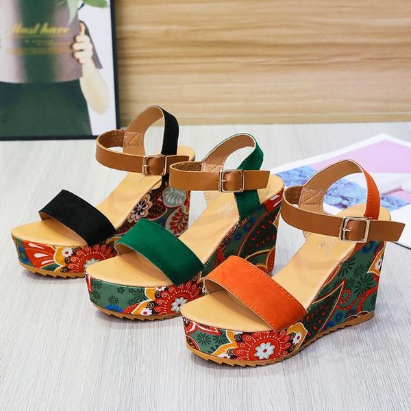 women sandals summer pu leather flower buckle strap wedges female flip flop casual beach shoes 2021 ladies dress, Black
women sandals summer pu leather flower buckle strap wedges female flip flop casual beach shoes 2021 ladies dress, Black