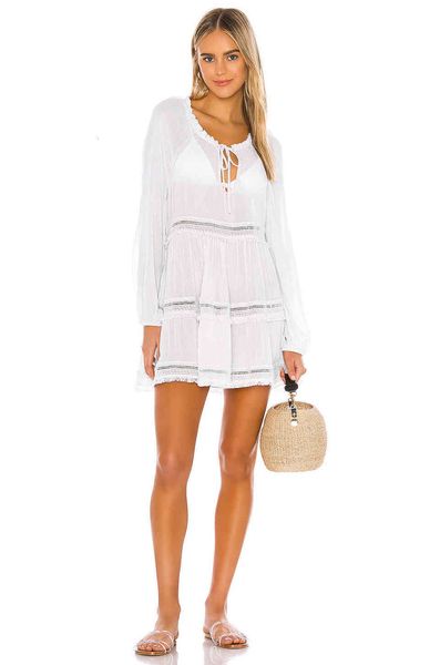 women's swimwear tunics for beach swimsuit cover up summer new women bikinis white kaftan wear pareo holiday dress mova, White;black
women's swimwear tunics for beach swimsuit cover up summer new women bikinis white kaftan wear pareo holiday dress mova, White;black