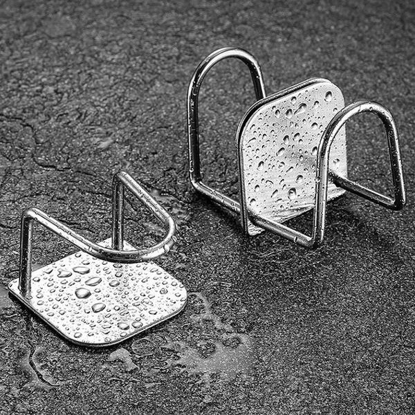 hooks & rails kitchen sponges holder self adhesive sink drain drying rack 304 stainless steel storage accessories
hooks & rails kitchen sponges holder self adhesive sink drain drying rack 304 stainless steel storage accessories