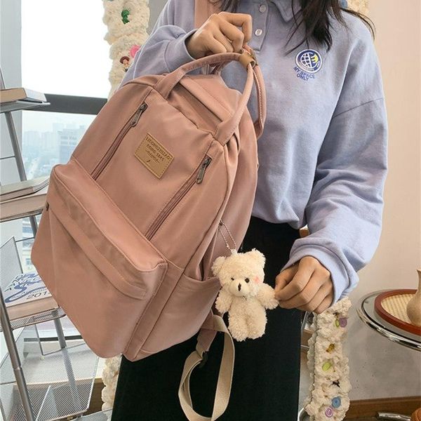 school bags 2021 multifunction double zipper women backpack teenager girls lapstudent shoulder bag style schoolbag
school bags 2021 multifunction double zipper women backpack teenager girls lapstudent shoulder bag style schoolbag