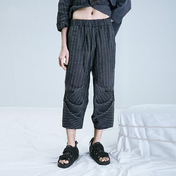 men's pants 2021 original designer spring and summer casual stripes eight minutes leg trousers to the ancient loose, Black
men's pants 2021 original designer spring and summer casual stripes eight minutes leg trousers to the ancient loose, Black