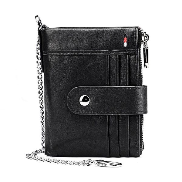 coin crazy horse leather short wallet genuine rfid anti-theft vintage purse multi-card chain purses zipper pocket wallets, Red;black
coin crazy horse leather short wallet genuine rfid anti-theft vintage purse multi-card chain purses zipper pocket wallets, Red;black