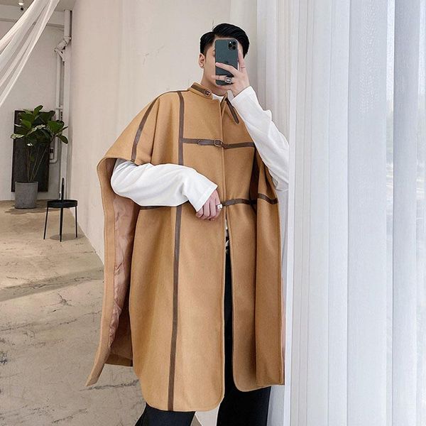 men's wool & blends men women vintage streetwear stand collar sleeveless long cloak coats trench jacket outerwear autumn winter woolen, Black
men's wool & blends men women vintage streetwear stand collar sleeveless long cloak coats trench jacket outerwear autumn winter woolen, Black