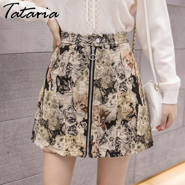 women's print mini skirts female high waist slim young girl summer streetwear women casual a-line short school 210514, Black
women's print mini skirts female high waist slim young girl summer streetwear women casual a-line short school 210514, Black