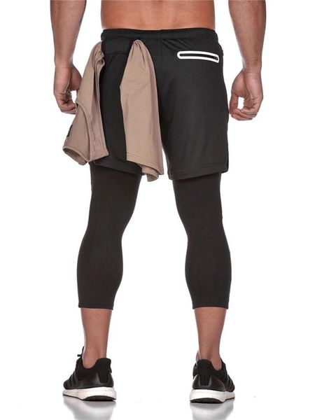 men's sports pants quick-dry training running zipper pockets sweatpants 2 in 1 double track, Black
men's sports pants quick-dry training running zipper pockets sweatpants 2 in 1 double track, Black