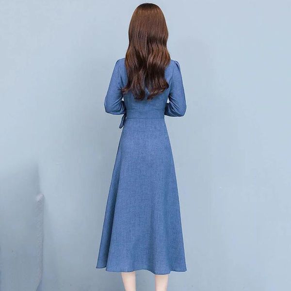 casual dresses women linen dress elegant spring long sleeve large size slim female vintage basic a-line party vestidos, Black;gray
casual dresses women linen dress elegant spring long sleeve large size slim female vintage basic a-line party vestidos, Black;gray