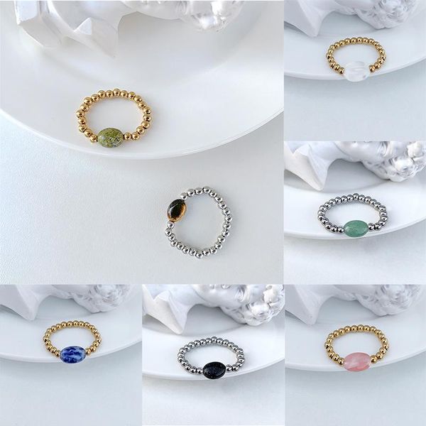 wedding rings momiji stainless steel natural stone healing lucky ring women party wholesale, Slivery;golden
wedding rings momiji stainless steel natural stone healing lucky ring women party wholesale, Slivery;golden
