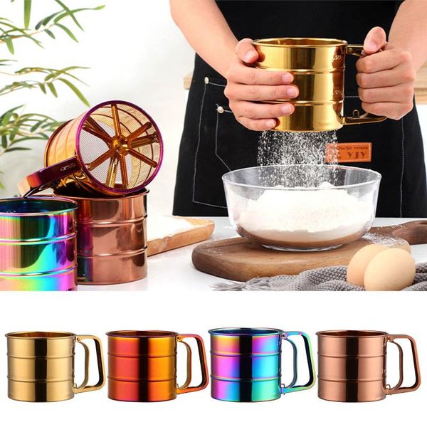 stainless steel mesh flour sifter mechanical baking icing sugar shaker sieve cup bakeware pastry tool #41 & tools
stainless steel mesh flour sifter mechanical baking icing sugar shaker sieve cup bakeware pastry tool #41 & tools