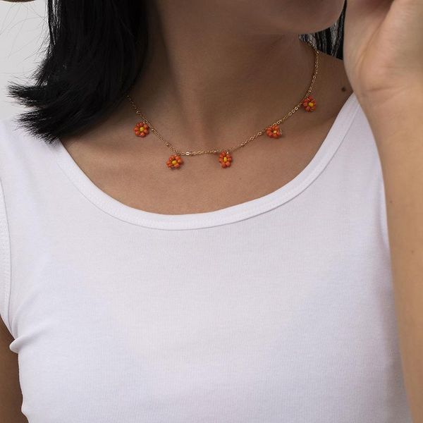 chains korea lovely daisy flowers colorful charm statement short choker necklace for women vacation jewelry, Silver
chains korea lovely daisy flowers colorful charm statement short choker necklace for women vacation jewelry, Silver