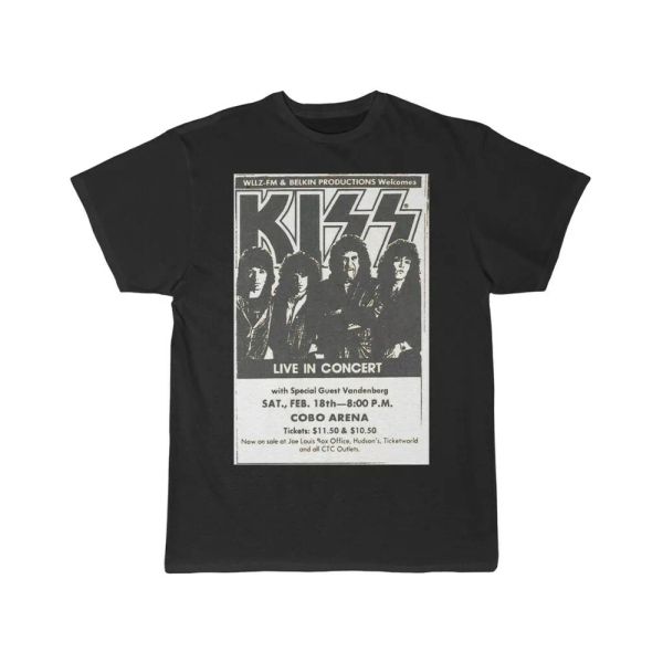 kiss lick it up tour advertisement detroit '83 men's short sleeve t shirt, White;black
kiss lick it up tour advertisement detroit '83 men's short sleeve t shirt, White;black