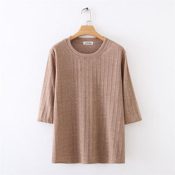 tees women t shirt solid color t-shirt casual half sleeve sequined autumn loose oversize clothing f52 6145 women's, White
tees women t shirt solid color t-shirt casual half sleeve sequined autumn loose oversize clothing f52 6145 women's, White