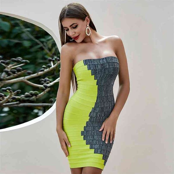 summer women sleeveless bandage dress strapless patchwork bodycon mini club celebrity runway party vestidos 210507, Black;gray
summer women sleeveless bandage dress strapless patchwork bodycon mini club celebrity runway party vestidos 210507, Black;gray