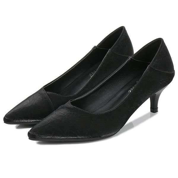 dress shoes woman simple office fashion pointed toe pump group shallow high heel pu women's party zapatos mujer chaussure, Black
dress shoes woman simple office fashion pointed toe pump group shallow high heel pu women's party zapatos mujer chaussure, Black