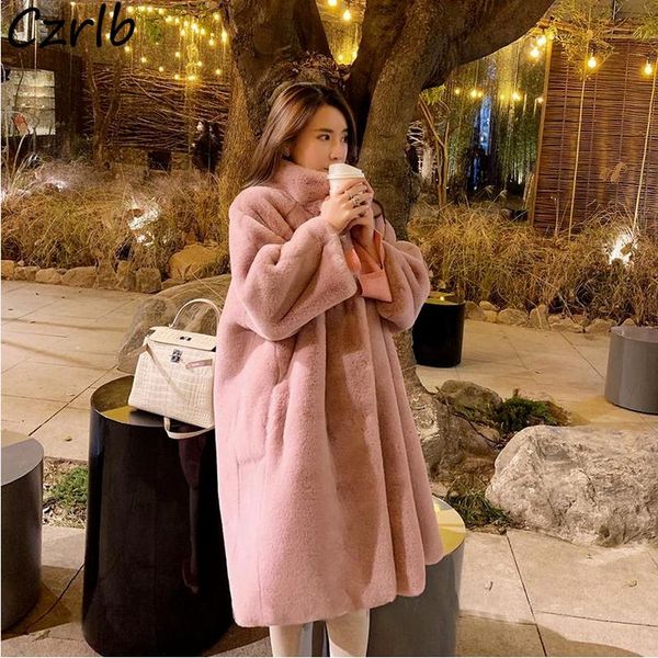 women's wool & blends women winter korean style arrival loose x-long ladies pockets warm casual daily solid simple cozy mujer sweet, Black
women's wool & blends women winter korean style arrival loose x-long ladies pockets warm casual daily solid simple cozy mujer sweet, Black
