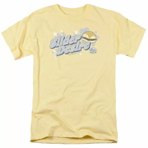 white castle slider desire t shirt mens licensed hamburger tee banana, White;black
white castle slider desire t shirt mens licensed hamburger tee banana, White;black
