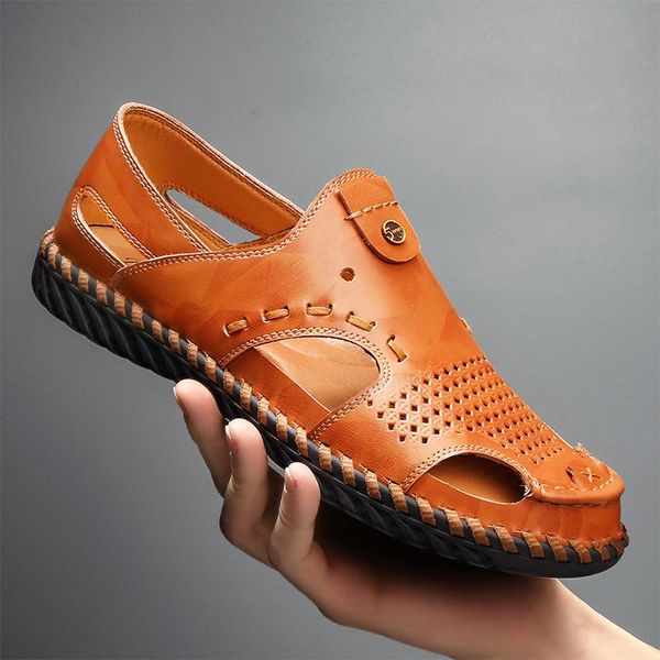 sandals summer men waterproof breathable comfort soft genuine leather quality outdoor sneakers, Black
sandals summer men waterproof breathable comfort soft genuine leather quality outdoor sneakers, Black