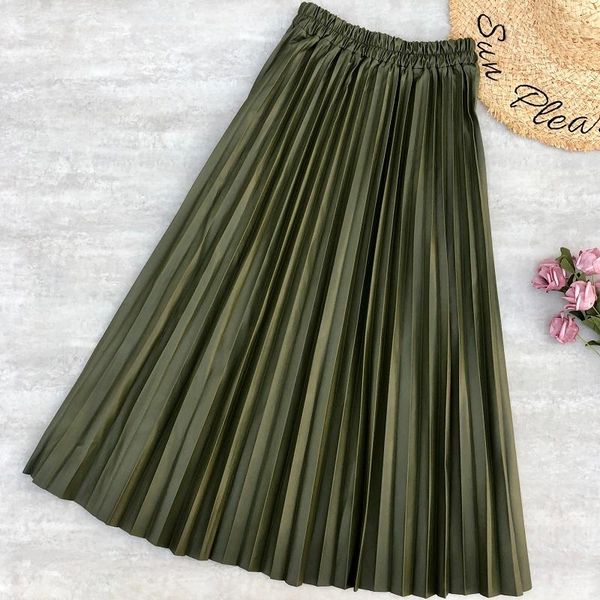 skirts spring women maxi soft leather long pleated skirt stretched waist office lady pu jupe plissee femme, Black
skirts spring women maxi soft leather long pleated skirt stretched waist office lady pu jupe plissee femme, Black