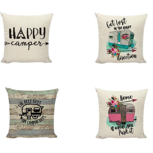 happy camping cushion cover 4 piece set single-sided printing office home sofa chair bed decorate linen material 45cm pillowcase cushion/dec
happy camping cushion cover 4 piece set single-sided printing office home sofa chair bed decorate linen material 45cm pillowcase cushion/dec