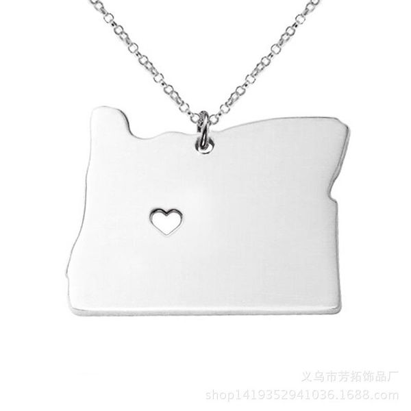 fashion trends jewelry map of oregon usa necklace electroplated stainless steel pendant necklaces, Silver
fashion trends jewelry map of oregon usa necklace electroplated stainless steel pendant necklaces, Silver