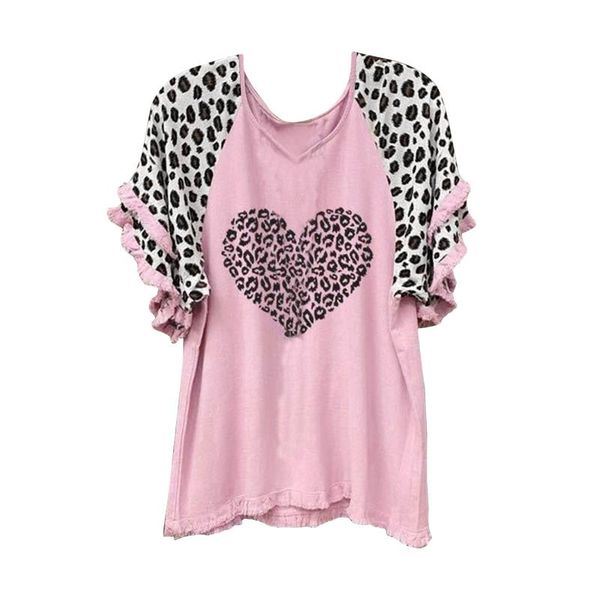 women's t-shirt summer plus size loose tunic leopard printed v-neck short sleeve tee shirt femme camisetas mujer t-shirts #t1g, White
women's t-shirt summer plus size loose tunic leopard printed v-neck short sleeve tee shirt femme camisetas mujer t-shirts #t1g, White