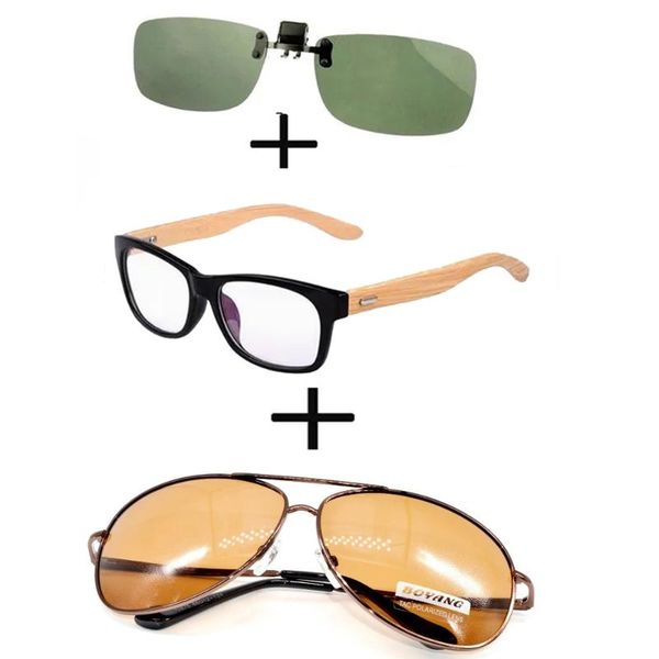 sunglasses 3pcs comfortable wooden squared frame reading glasses for men women + pilot polarized driving clip, White;black
sunglasses 3pcs comfortable wooden squared frame reading glasses for men women + pilot polarized driving clip, White;black