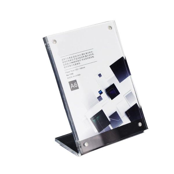 frames (6 units/pack) vertically or horizontally desk l-frame base sign holder ads014
frames (6 units/pack) vertically or horizontally desk l-frame base sign holder ads014