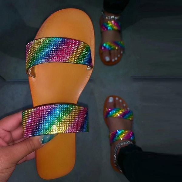 slippers summer women shoes rhinestone flat ladies beach flip flops open toe sandals female casual slides zapatos mujer, Black
slippers summer women shoes rhinestone flat ladies beach flip flops open toe sandals female casual slides zapatos mujer, Black