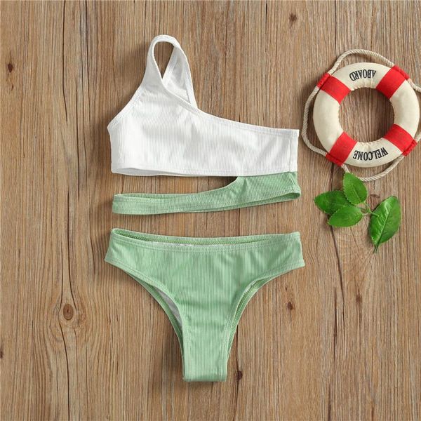 women's swimwear one shoulder girl swimsuit kids two piece children's 3-13 years toddler bikini girls bathing suit beachwear 2021, White;black
women's swimwear one shoulder girl swimsuit kids two piece children's 3-13 years toddler bikini girls bathing suit beachwear 2021, White;black