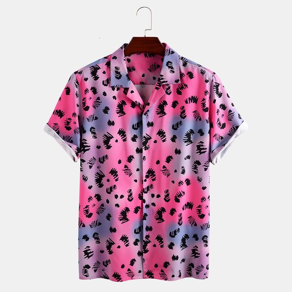 men's casual shirts european and american style short-sleeved gradient color printing t0558 s0ys, White;black
men's casual shirts european and american style short-sleeved gradient color printing t0558 s0ys, White;black