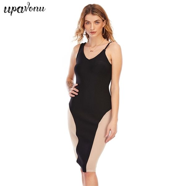 women's contrasting color bandage dress spaghetti strap v-neck bodycon club night party midi dresses 210524, Black;gray
women's contrasting color bandage dress spaghetti strap v-neck bodycon club night party midi dresses 210524, Black;gray
