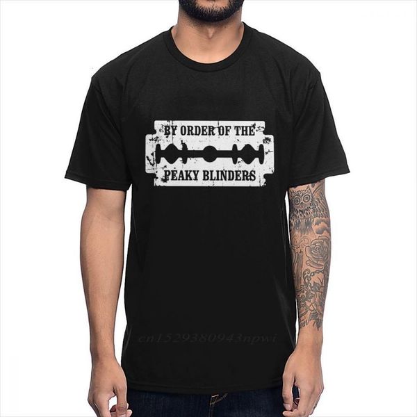 vintage style by order mens t shirt of peaky blinders tee classic blades summer casual man natural cotton, White;black
vintage style by order mens t shirt of peaky blinders tee classic blades summer casual man natural cotton, White;black