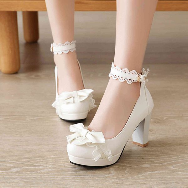 dress shoes summer ladies heels platform cute bow lace princess mary jane lolita party high heel buckle women pumps girls sweet 8 f6by, Black
dress shoes summer ladies heels platform cute bow lace princess mary jane lolita party high heel buckle women pumps girls sweet 8 f6by, Black