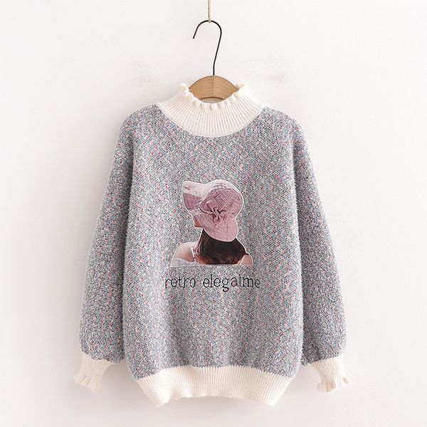 h.sa autumn winter half turtleneck knitted jumpers soft warm cartoon bear embroidery sweater patchwork pull 210417, White;black
h.sa autumn winter half turtleneck knitted jumpers soft warm cartoon bear embroidery sweater patchwork pull 210417, White;black