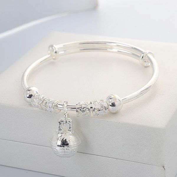 bangle fashion jewelry carved flower bell charm bracelets bangles silver plated lucky bead bracelet women birthday gifts, Black
bangle fashion jewelry carved flower bell charm bracelets bangles silver plated lucky bead bracelet women birthday gifts, Black