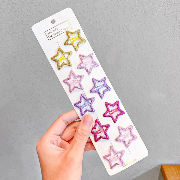 hair accessories 10pcs/set hairpins cute colorful star waterdrop shape kids sweet ornament clip barrettes fashion, Slivery;white
hair accessories 10pcs/set hairpins cute colorful star waterdrop shape kids sweet ornament clip barrettes fashion, Slivery;white
