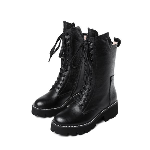 asumer genuine leather complete women's winter zip cross tied mid calf's calf boots square jump classic boot, Black
asumer genuine leather complete women's winter zip cross tied mid calf's calf boots square jump classic boot, Black