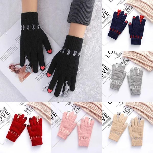 five fingers gloves winter touch screen warm stretch imitation wool full finger guantes thicken knit mittens for woman man, Blue;gray
five fingers gloves winter touch screen warm stretch imitation wool full finger guantes thicken knit mittens for woman man, Blue;gray